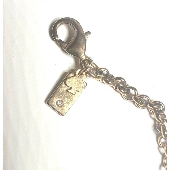 Kate Spade Necklace Snowy Nights Blue Crystal Floral Cluster Rose Gold Tone - Picture 7 of 8